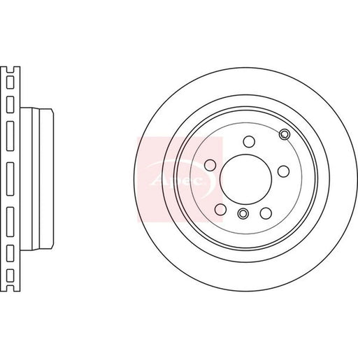Apec 2 x Rear Brake Discs DSK2595