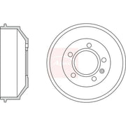 Apec Brake Drum Assembly Rear DRM9967