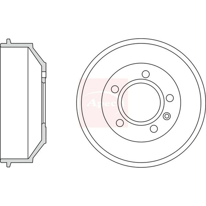 Apec Brake Drum Assembly Rear DRM9967