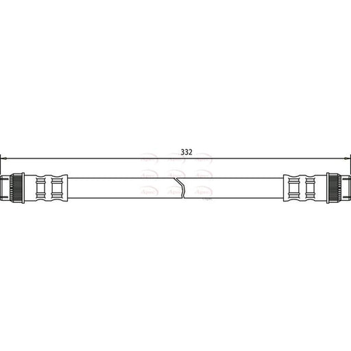 Apec Brake Hydraulic Hose Line Rear HOS3297