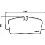 Mintex Rear Brake Pad Set MDB4343