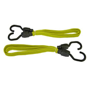 Faithfull Flat Bungee Cord 90cm (36in) Yellow 2 Piece - FAITDBUNG36