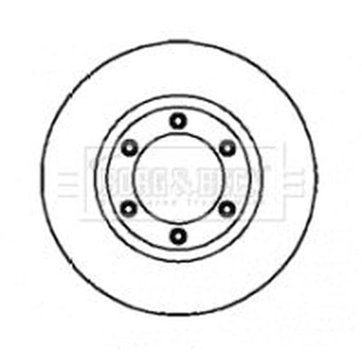 Borg & Beck 2 x Vented Front Brake Discs BBD4313