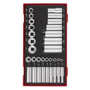 Teng Tools Socket Set 32 Pieces 1/4" & 3/8" Drive TT1