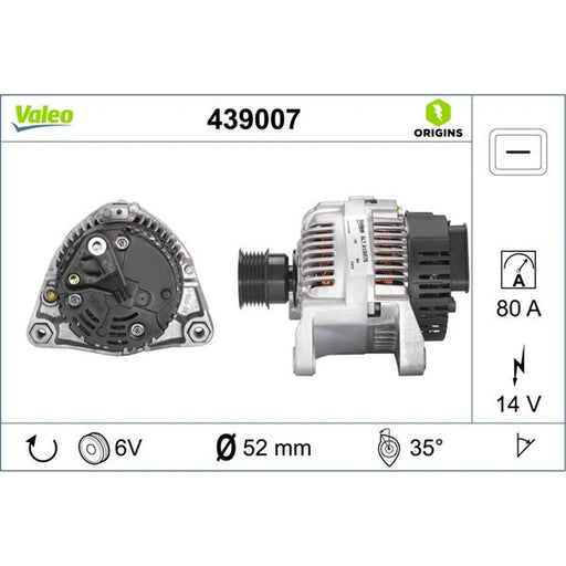 Valeo Car Alternator 12V 439007