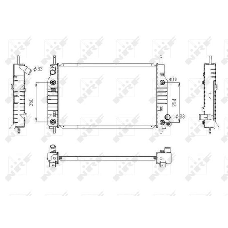 NRF Engine Radiator 53748