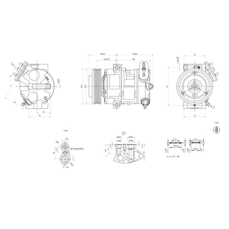 Hella Air Conditioning Compressor 8FK 366 200-791