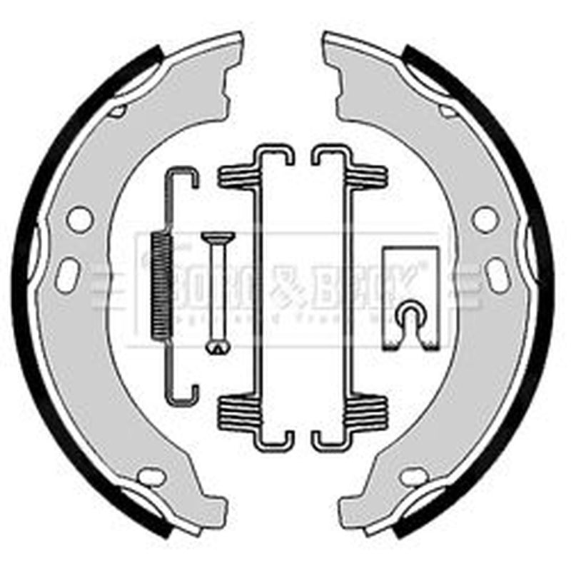 Borg & Beck Parking Brake Shoe Set BBS6360
