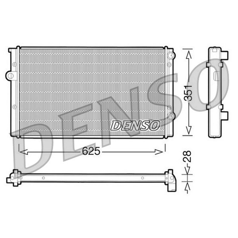 Denso Engine Radiator DRM32008