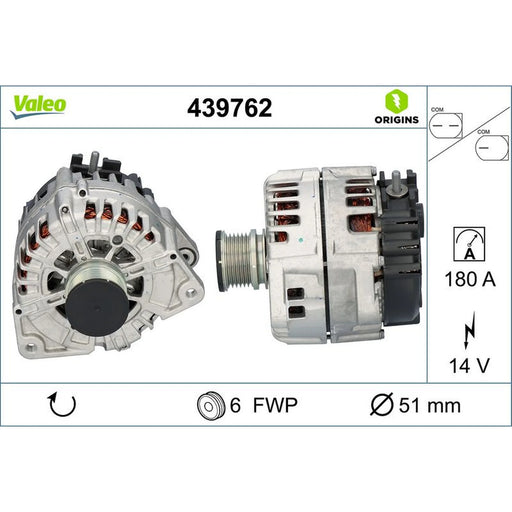 Valeo Car Alternator 12V 439762