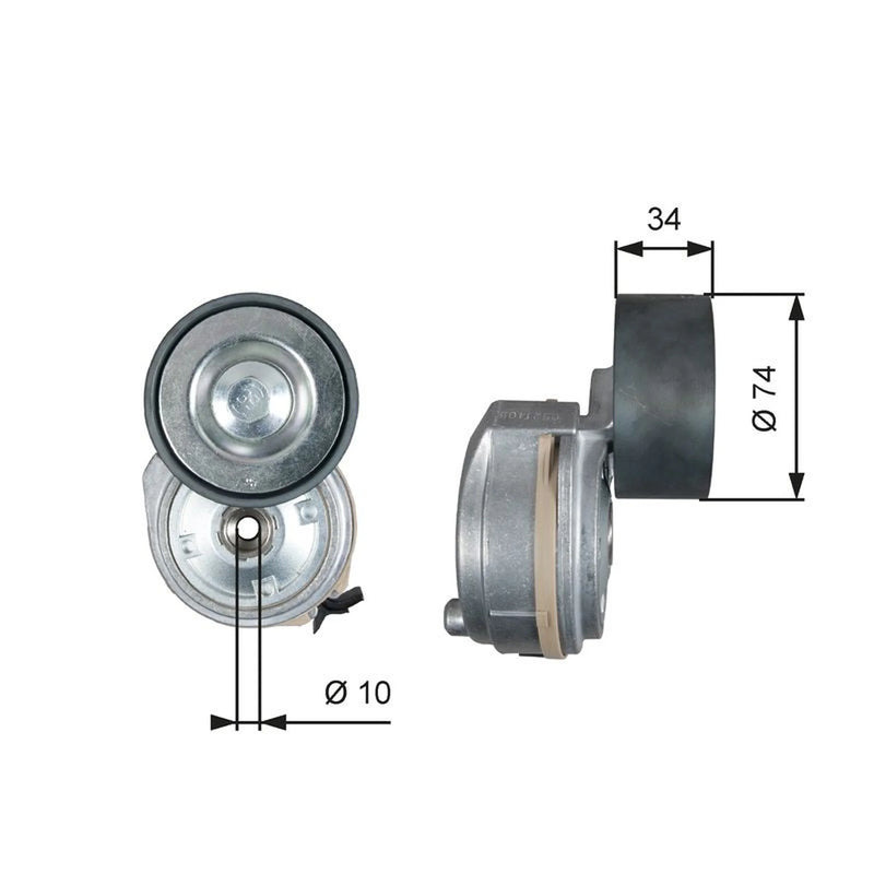 Gates Auxiliary Belt Tensioner T38638