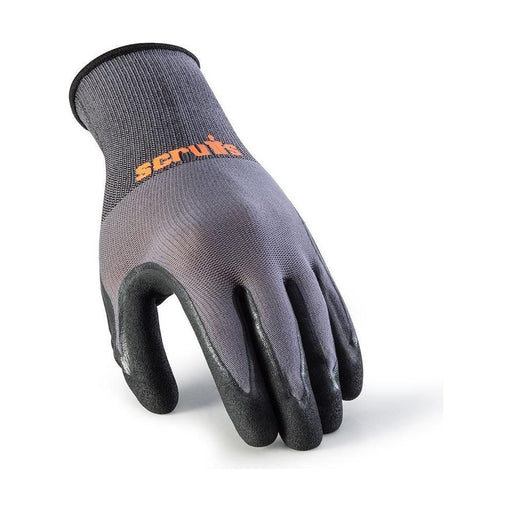 Scruffs Worker Gloves Grey 5pk L / 9 Scruffs  - Town Parts