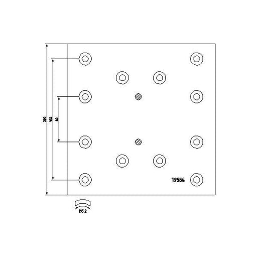 DON Don Cv Brake Lining Set RW2912S7141