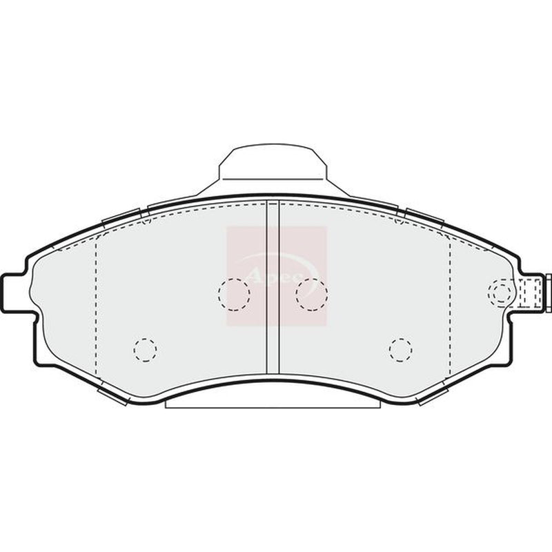Apec Front Brake Pad Set PAD1321