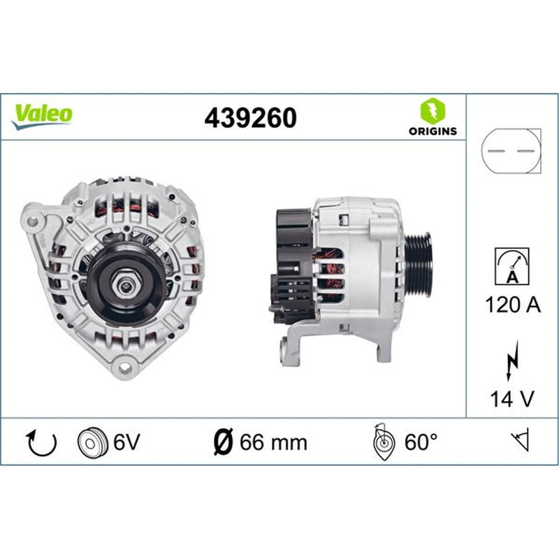 Valeo Car Alternator 12V 439260
