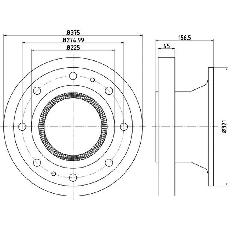 Textar 2 x Solid Rear Brake Discs 93243000