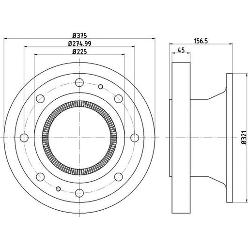 Textar 2 x Solid Rear Brake Discs 93243000