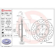 Brembo Xtra 2 x Perforated/Vented Front Brake Discs 09.7701.1X