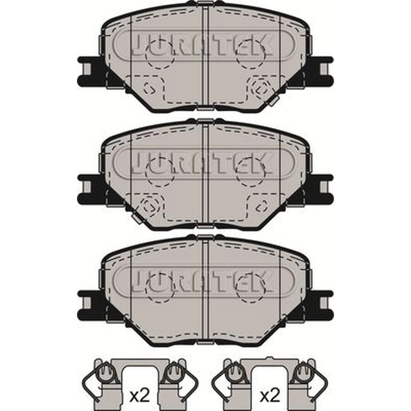 Juratek Front Brake Pad Set JCP8158