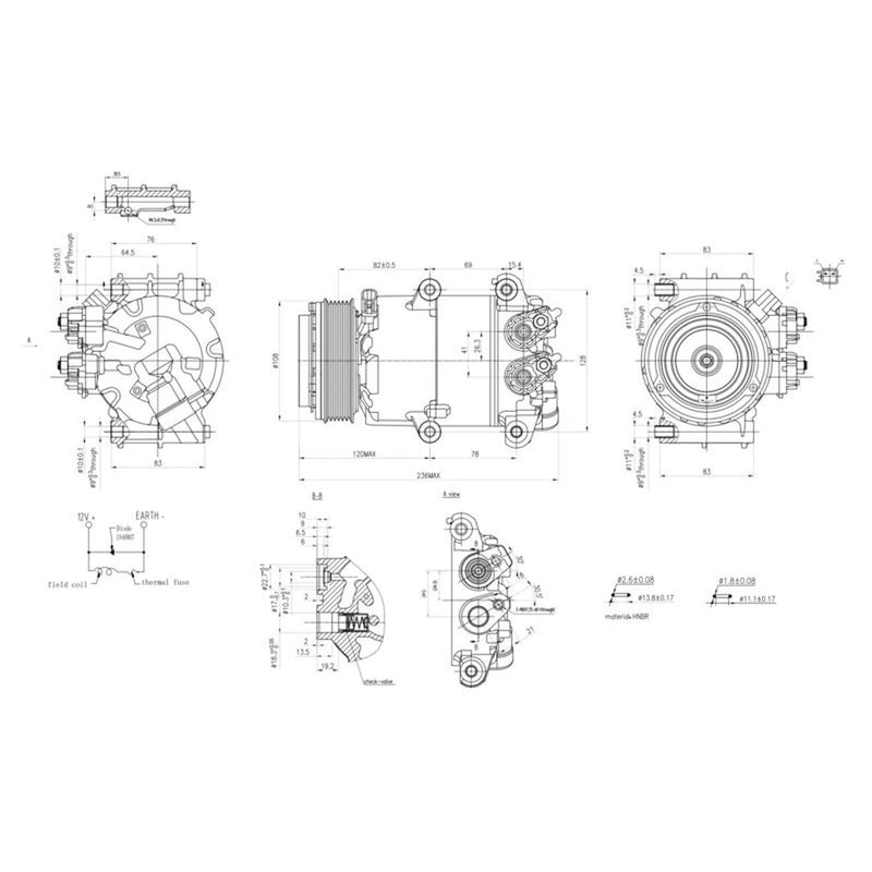 Hella Air Conditioning Compressor 8FK 366 200-241
