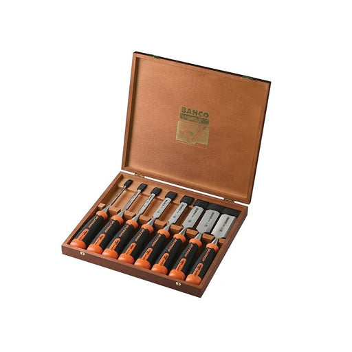 Bahco 434-S8 Bevel Edge Chisel Set, 8 Piece - 434-S8-EUR