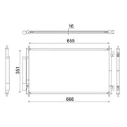 Mahle Air Conditioning Condenser AC 811 000S