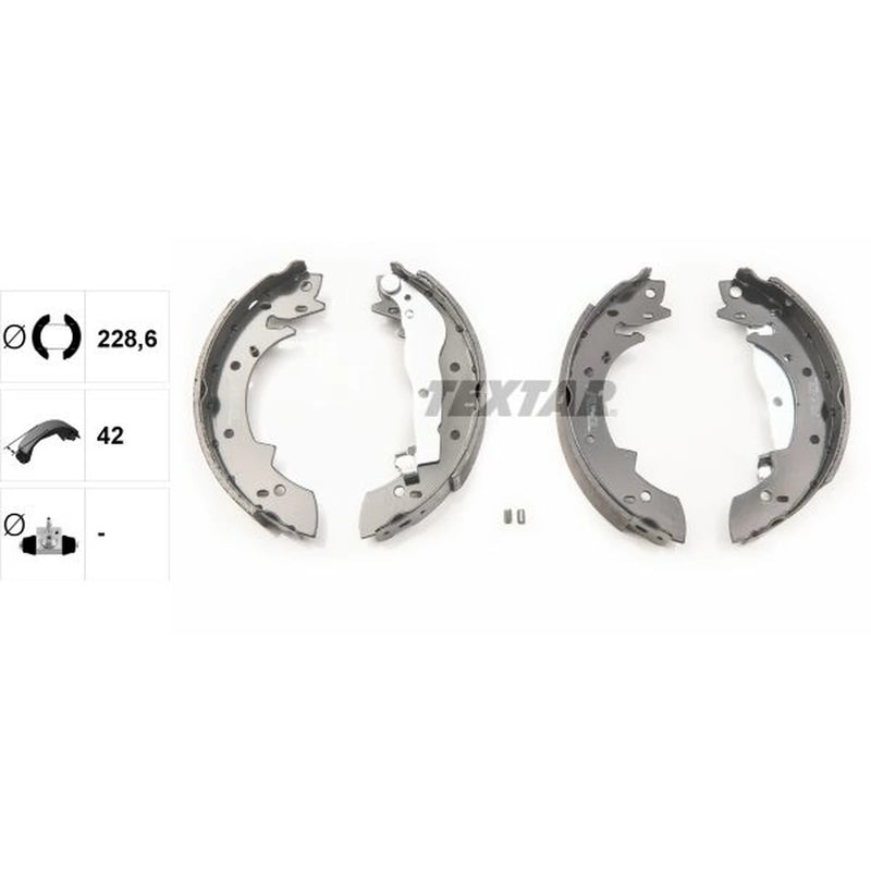 Textar Brake Shoe Set Axle Kit 91011200