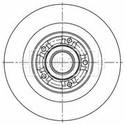 Borg & Beck 2 x Solid Rear Brake Discs BBD6167S