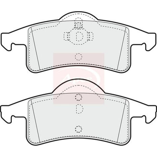 Apec Rear Brake Pad Set PAD1154