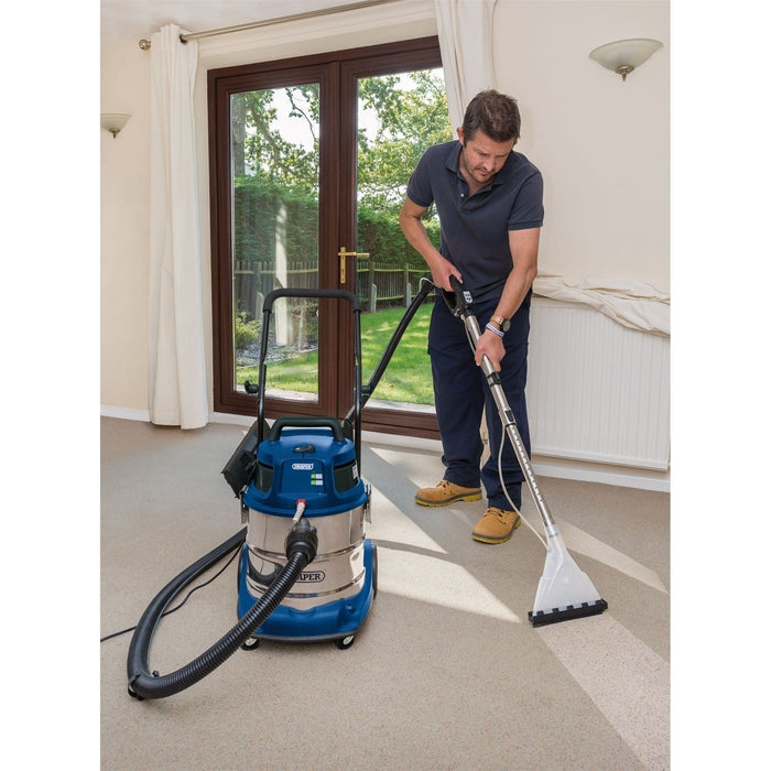 Draper 3 in 1 Wet and Dry Shampoo/Vacuum Cleaner, 20L, 1500W 75442 Draper  - Town Parts