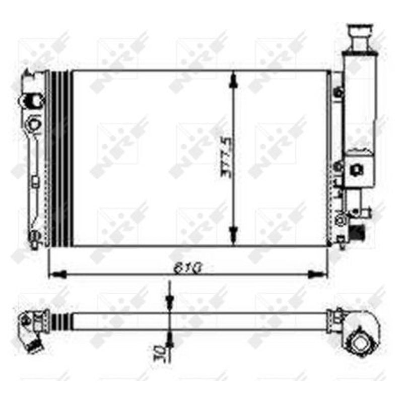NRF Engine Radiator 58805
