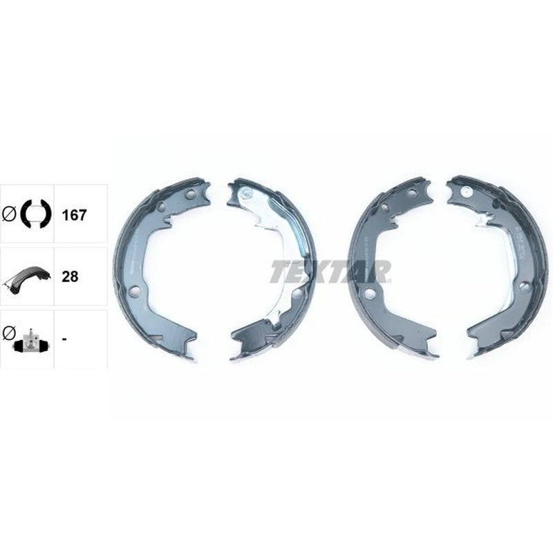 Textar Parking Brake Shoe Set 91068500