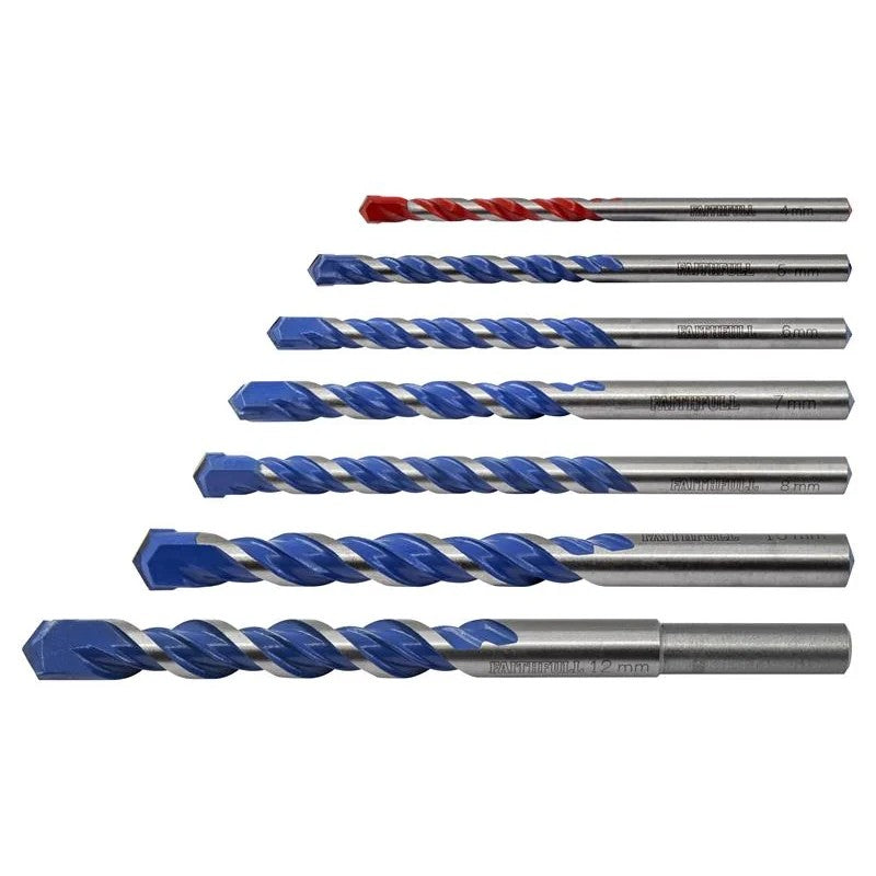 Faithfull Multi Construction Drill Set, 7 Piece - FAIMCDSET7
