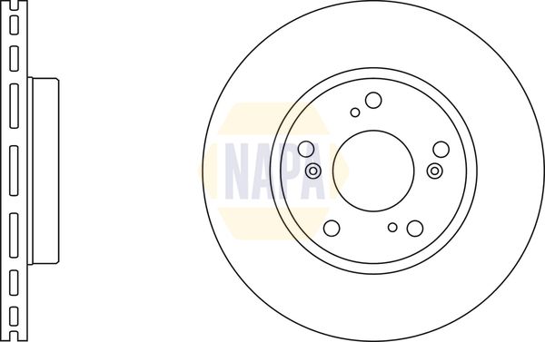 NAPA Front Vented & Rear Vented Brake Discs & Pads fits HONDA