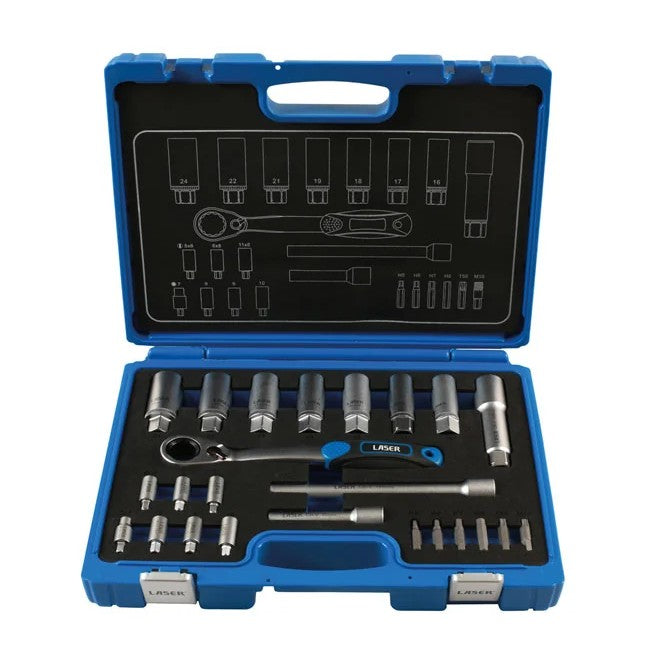 Laser Tools Shock Absorber & MacPherson Strut Tool Kit 24pc - PL