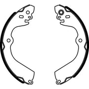 Mintex Brake Shoe Set Axle Kit MFR705