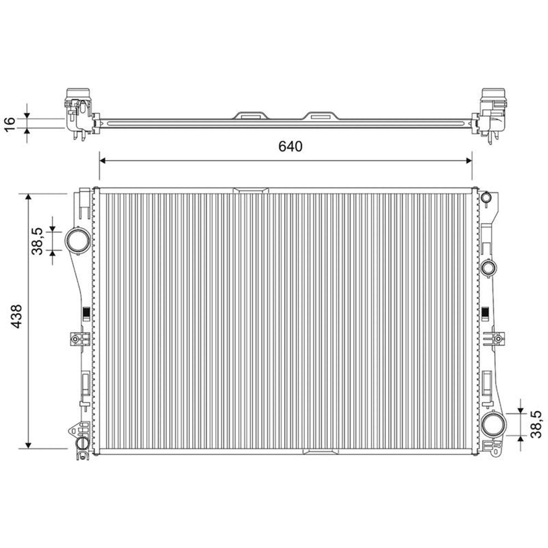 Valeo Engine Radiator 701776