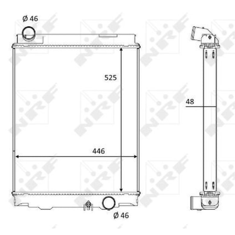 NRF Engine Radiator 59053