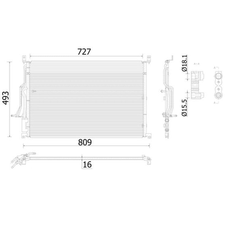 Mahle Air Conditioning Condenser AC 908 000S