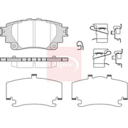 Apec Rear Brake Pad Set PAD2464