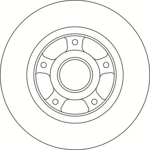 Abtex 2 x Solid Rear Brake Discs BD1745HS
