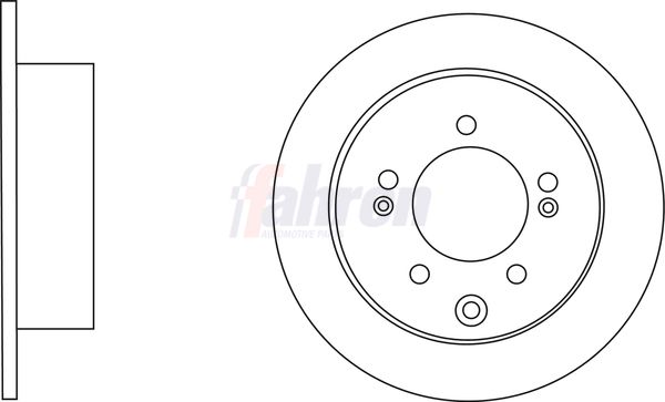 Fahren Brake Disc Set Solid