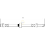 NAPA Brake Hydraulic Hose Line Front NBH1197