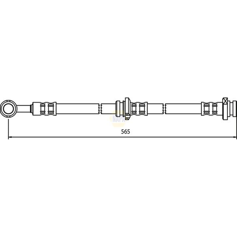 NAPA Brake Hydraulic Hose Line Rear Right NBH1346