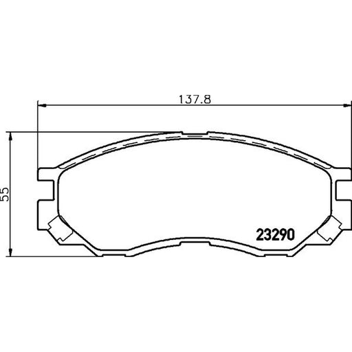 Mintex Front Brake Pad Set MDB1823