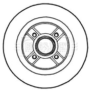 Borg & Beck Rear Brake Discs BBD5721S