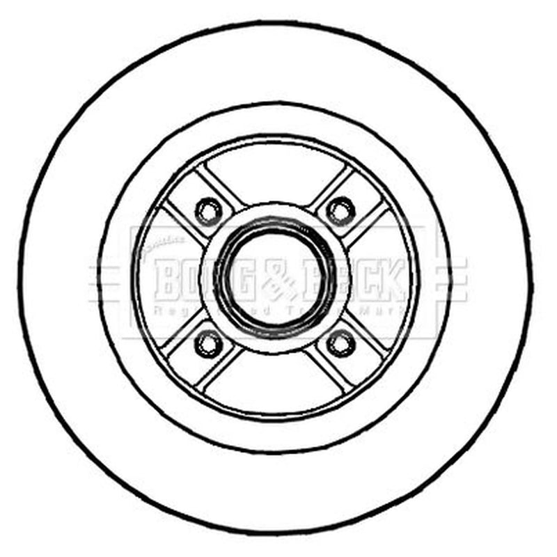 Borg & Beck Rear Brake Discs BBD5721S