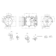Hella Air Conditioning Compressor 8FK 366 201-171