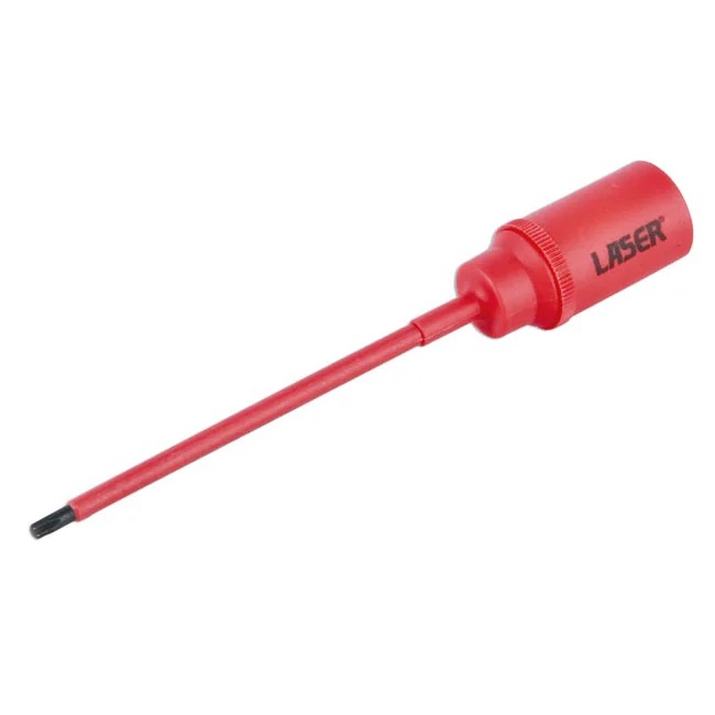 Laser Tools Insulated Extra Long Slim Series Star Bit Socket 3/8"D T15 - PL