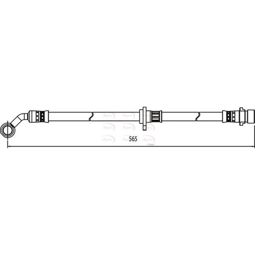 Apec Brake Hydraulic Hose Line Front Right HOS3994